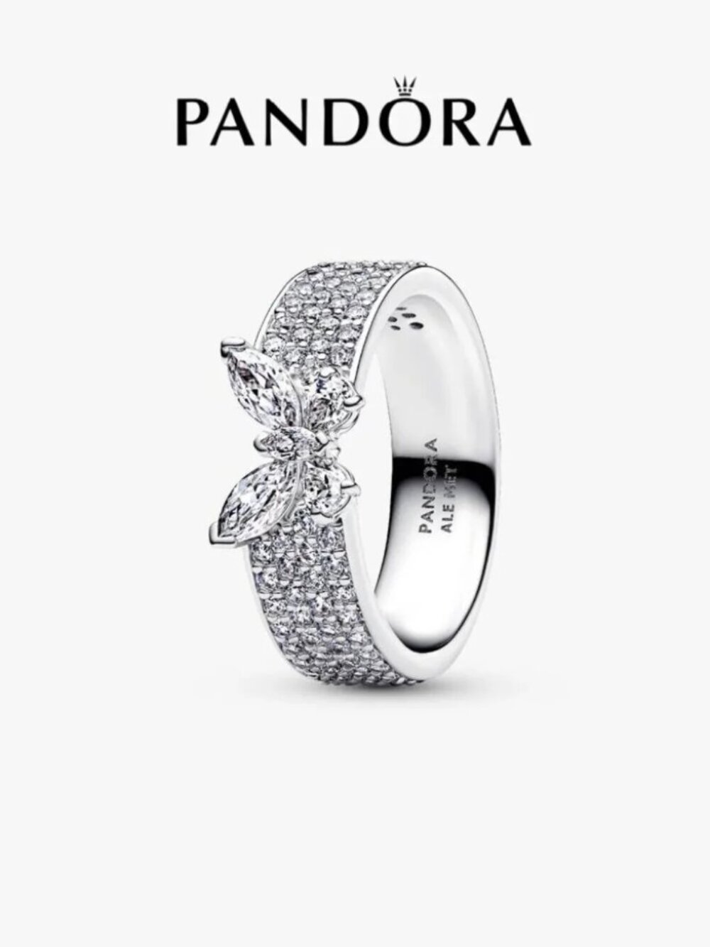 Pandora Sparkling Butterfly Bold Ring